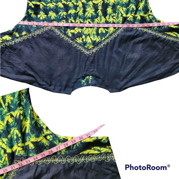 COLORFUL Tie Dye Kaftan Tunic Top - BOHO - FESTIVAL - Picture 9 of 10